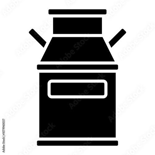 Illustration of Milk Tank Glyph Icon