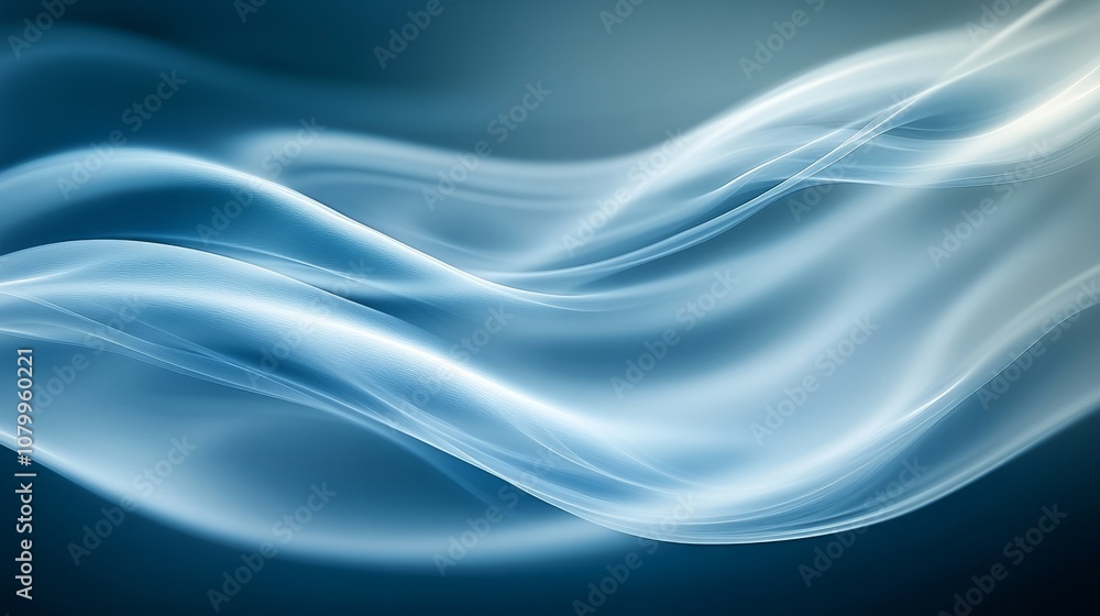 A light white smoke formation curling elegantly, isolated on a black background A light white smoke formation curling elegantly, isolated on a black background