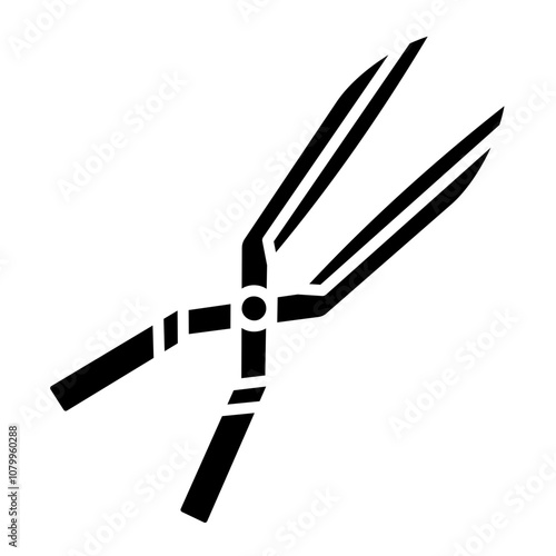 Illustration of Shears Glyph Icon