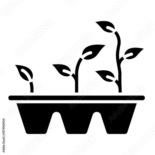 Illustration of Sprout Glyph Icon