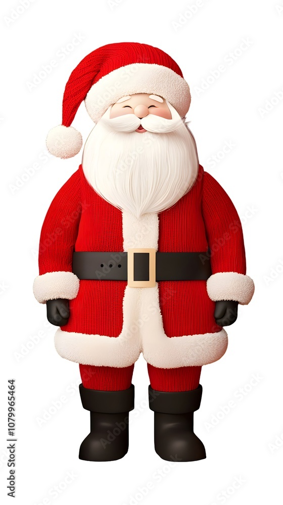 Cheerful Santa Claus Character Illustration Cheerful Santa Claus Character Illustration