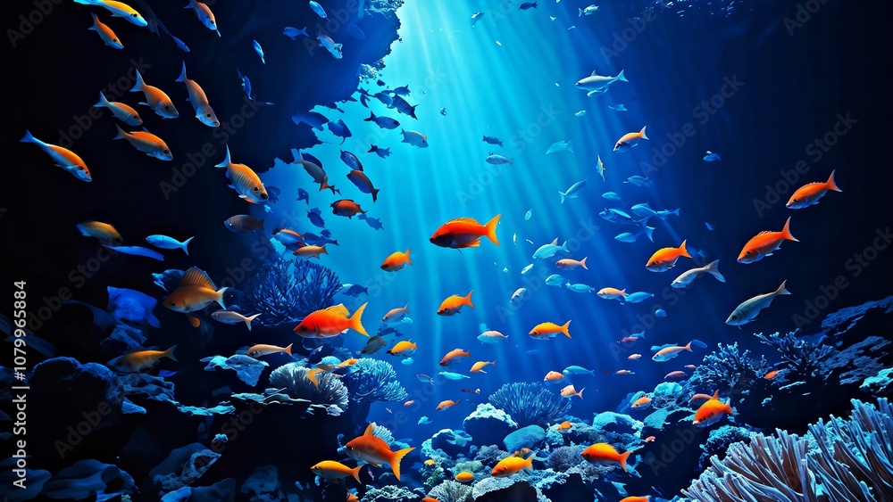Fototapeta premium fish in aquarium