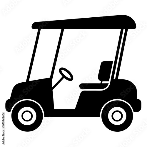 golf cart icon set