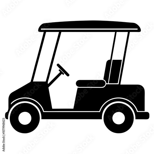 golf cart icon set