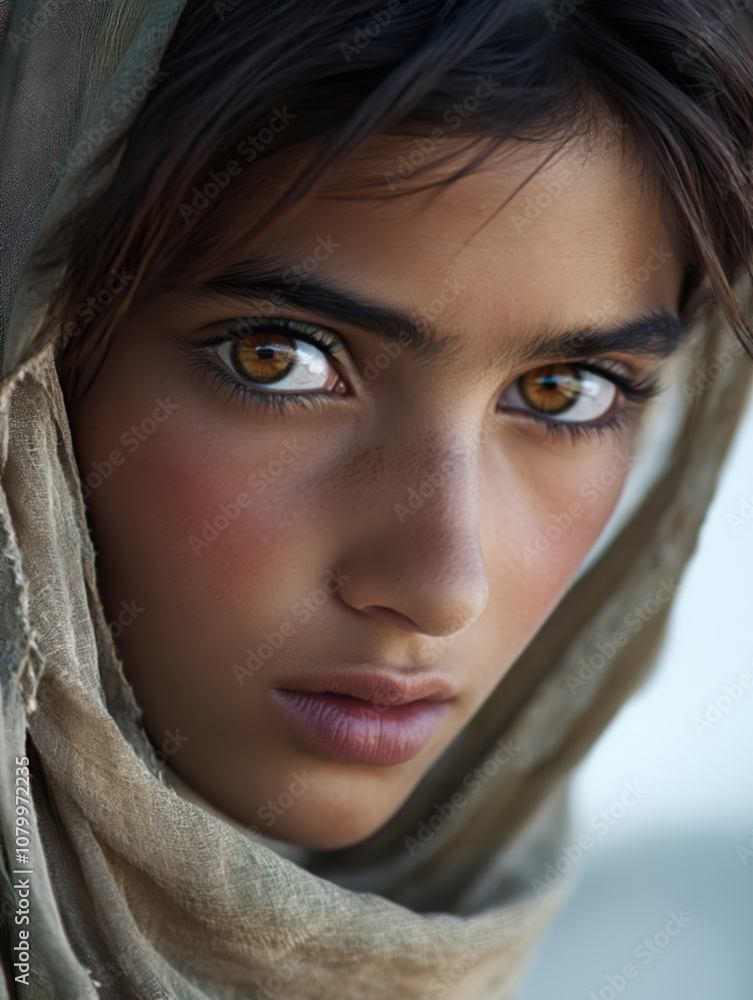 Portrait of a beautiful afghan woman Portrait of a beautiful afghan woman