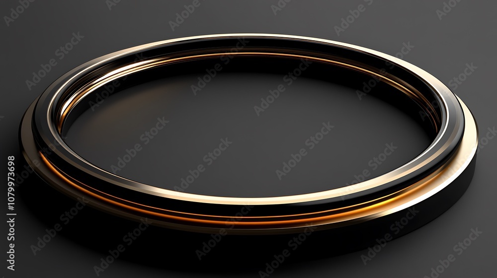 Abstract Circular Background with Golden Accents Abstract Circular Background with Golden Accents