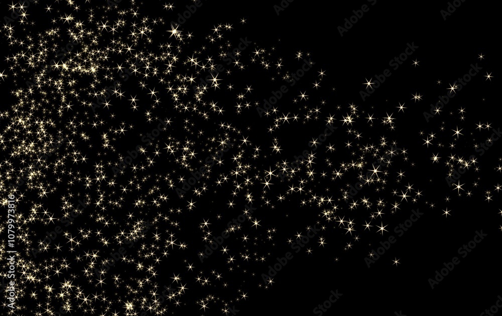Glittering gold stars particles dust, sparkling lights, overy, christmas, new year. Glittering gold stars particles dust, sparkling lights, overy, christmas, new year.