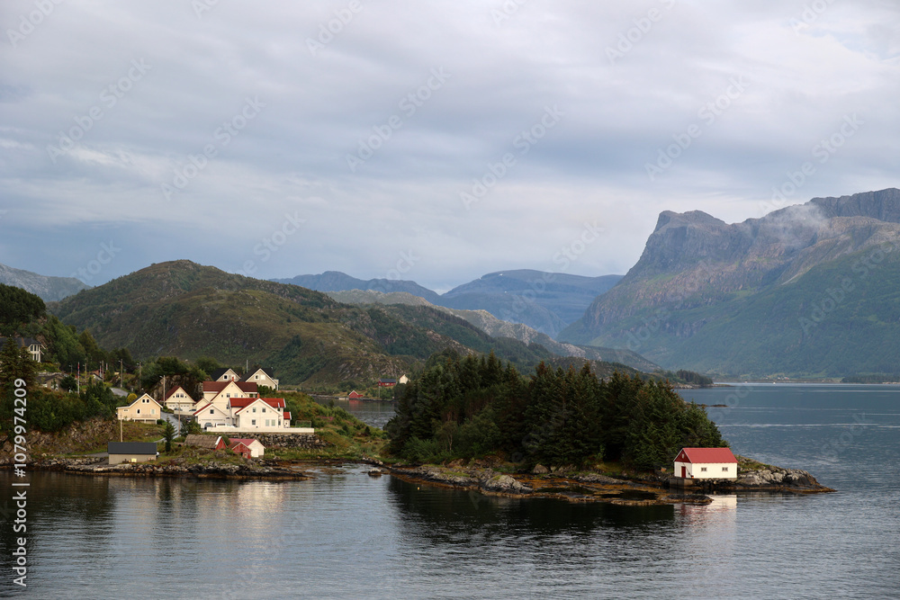 Fantastic landscape of Bremangerlandet, Norway Fantastic landscape of Bremangerlandet, Norway