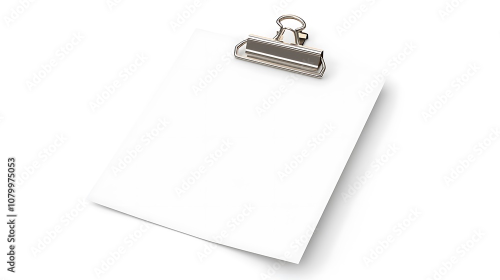Blank Paper Clip Blank Paper Clip