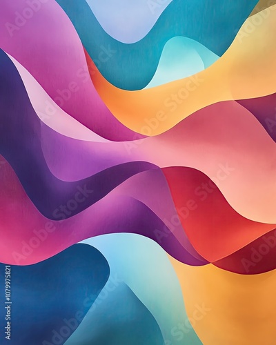 Colorful abstract gradient background design Colorful abstract gradient background design with neon tones creating a vibrant light effect