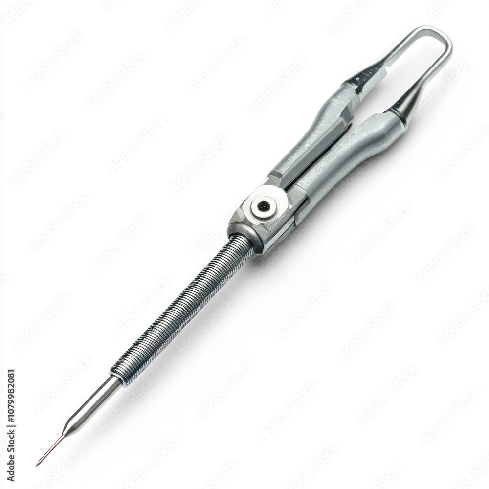 Needle holder with locking mechanism and grip. isolated on transparent background Needle holder with locking mechanism and grip. isolated on transparent background