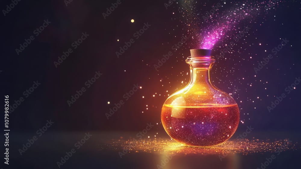 Magic element, colorful, Glowing Lights Magic element, colorful, Glowing Lights
