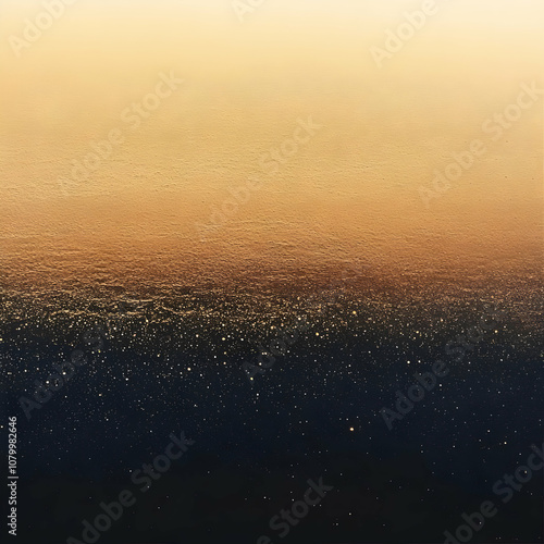 Wallpaper Mural Abstract Background - Gold Glitter Dust on Black Torontodigital.ca