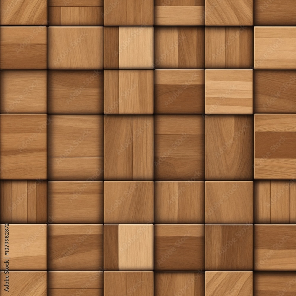 Abstract background made of wooden squares. Wooden texture for interior design Abstract background made of wooden squares. Wooden texture for interior design