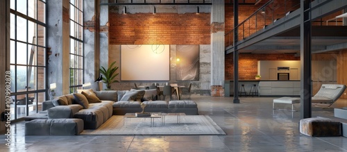 Spacious Loft Apartment with Industrial Design