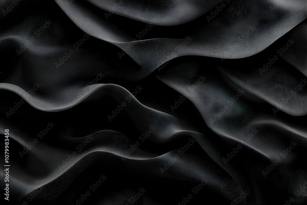 Abstract Background - Black Fabric Texture Abstract Background - Black Fabric Texture