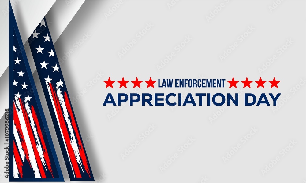 Law Enforcement Appreciation Day , Vektor background banner . Law Enforcement Appreciation Day , Vektor background banner .