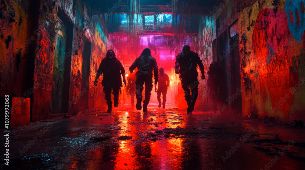 Gang skirmish brewing, mobsters attacking