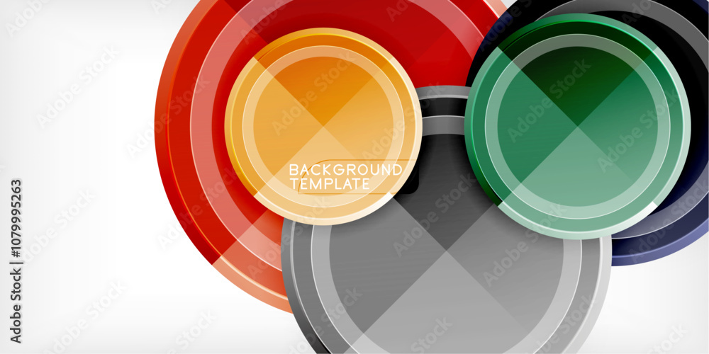 Geometric design abstract background - circles Geometric design abstract background - circles