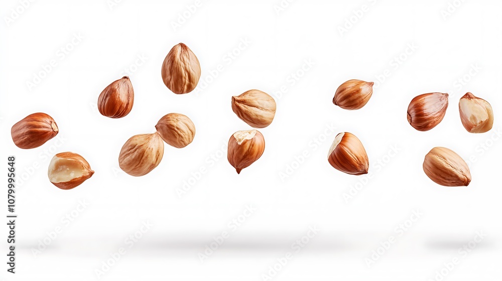 Falling Hazelnuts in Motion Falling Hazelnuts in Motion