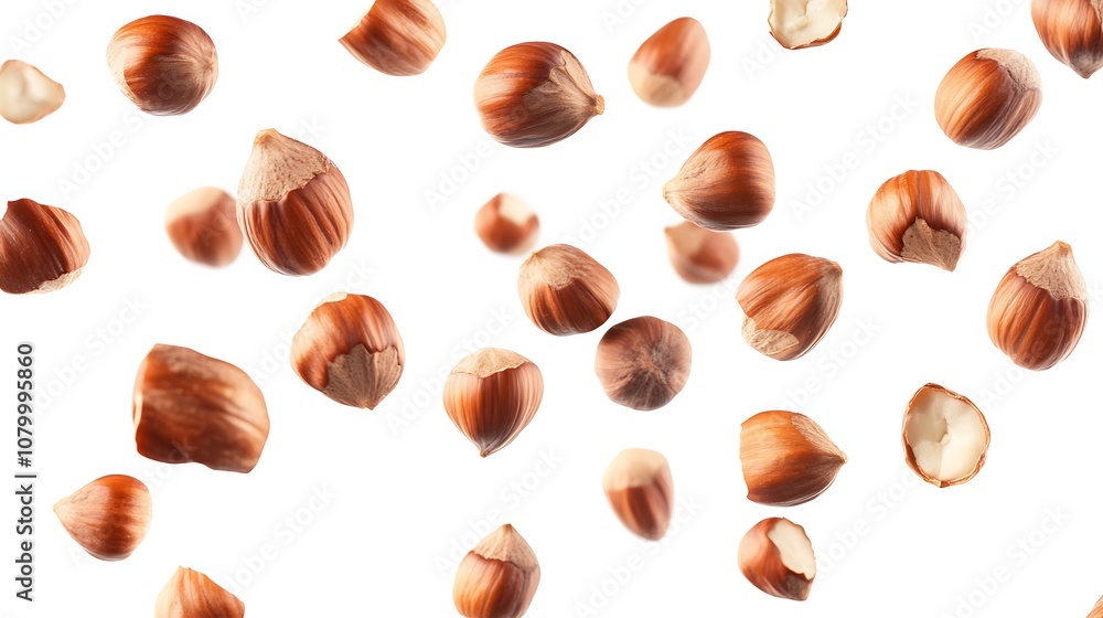 Falling Hazelnuts in Motion Falling Hazelnuts in Motion