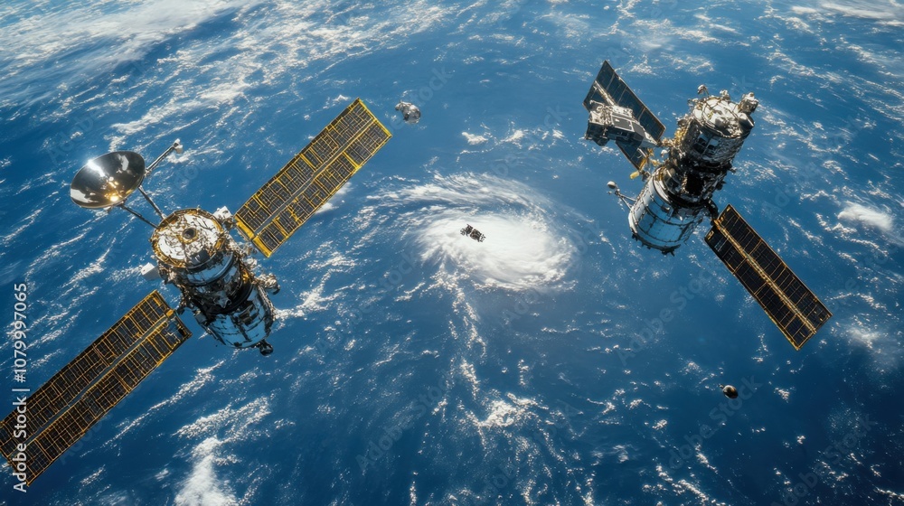 AI monitoring space debris, ensuring safe orbital paths for satellites and spacecraft AI monitoring space debris, ensuring safe orbital paths for satellites and spacecraft