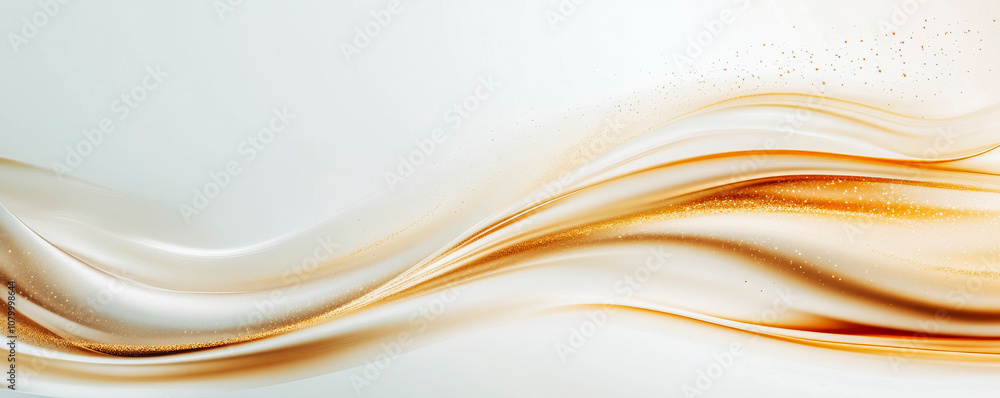 Obraz premium Elegant abstract golden waves design for modern art and interior decoration