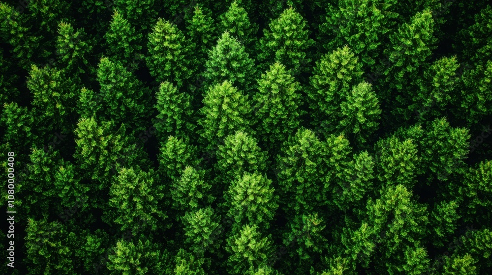Lush Green Tree Canopy from Above Lush Green Tree Canopy from Above