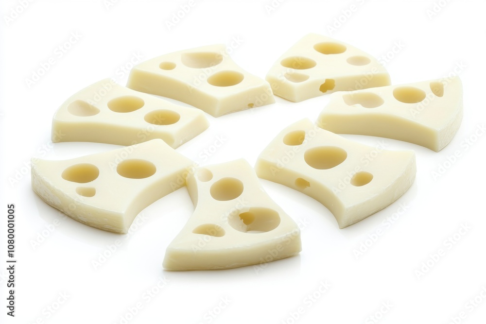 Swiss Cheese with Holes: An isolated shot of Swiss cheese Swiss Cheese with Holes: An isolated shot of Swiss cheese
