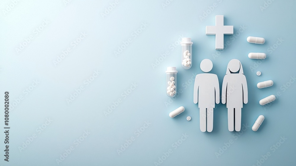 Create an engaging simple paper cut style scene of a pharmacy featuring standard elements for effective visual communication Create an engaging simple paper cut style scene of a pharmacy featuring standard elements for effective visual communication