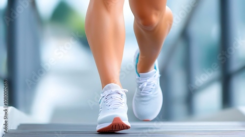 Determined athlete running with speed and purpose on an urban path showcasing their fitness energy and discipline in pursuit of their athletic goals