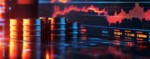 Dynamic 3D Oil Barrel Chart...