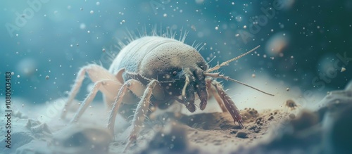 Macro Photography of a Dust Mite