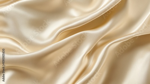 Cream Silk Fabric Texture Background