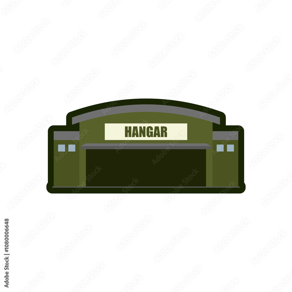 Hangar, Airport, City building icon, Landscape building Hangar, Airport, City building icon, Landscape building