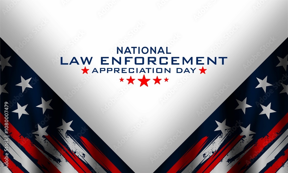 Law Enforcement Appreciation Day , Vektor background banner . Law Enforcement Appreciation Day , Vektor background banner .
