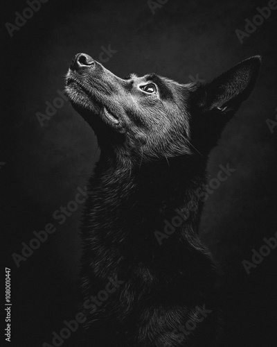 Dog Art Portrait photo