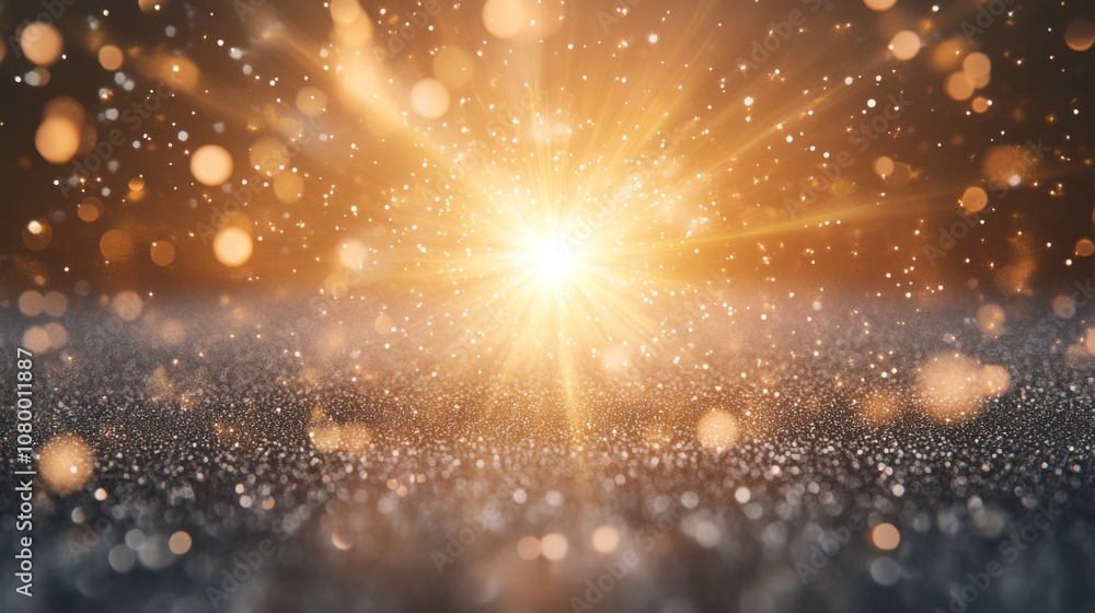 Sparkling Golden Light Abstract Background Sparkling Golden Light Abstract Background
