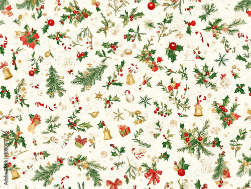 Wallpaper Mural pattern with flowers and butterflies Torontodigital.ca
