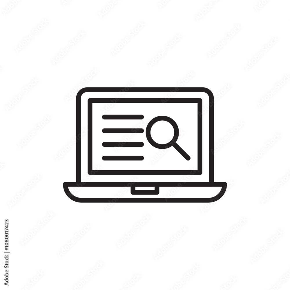 Browsing icon outline set sign Browsing icon outline set sign