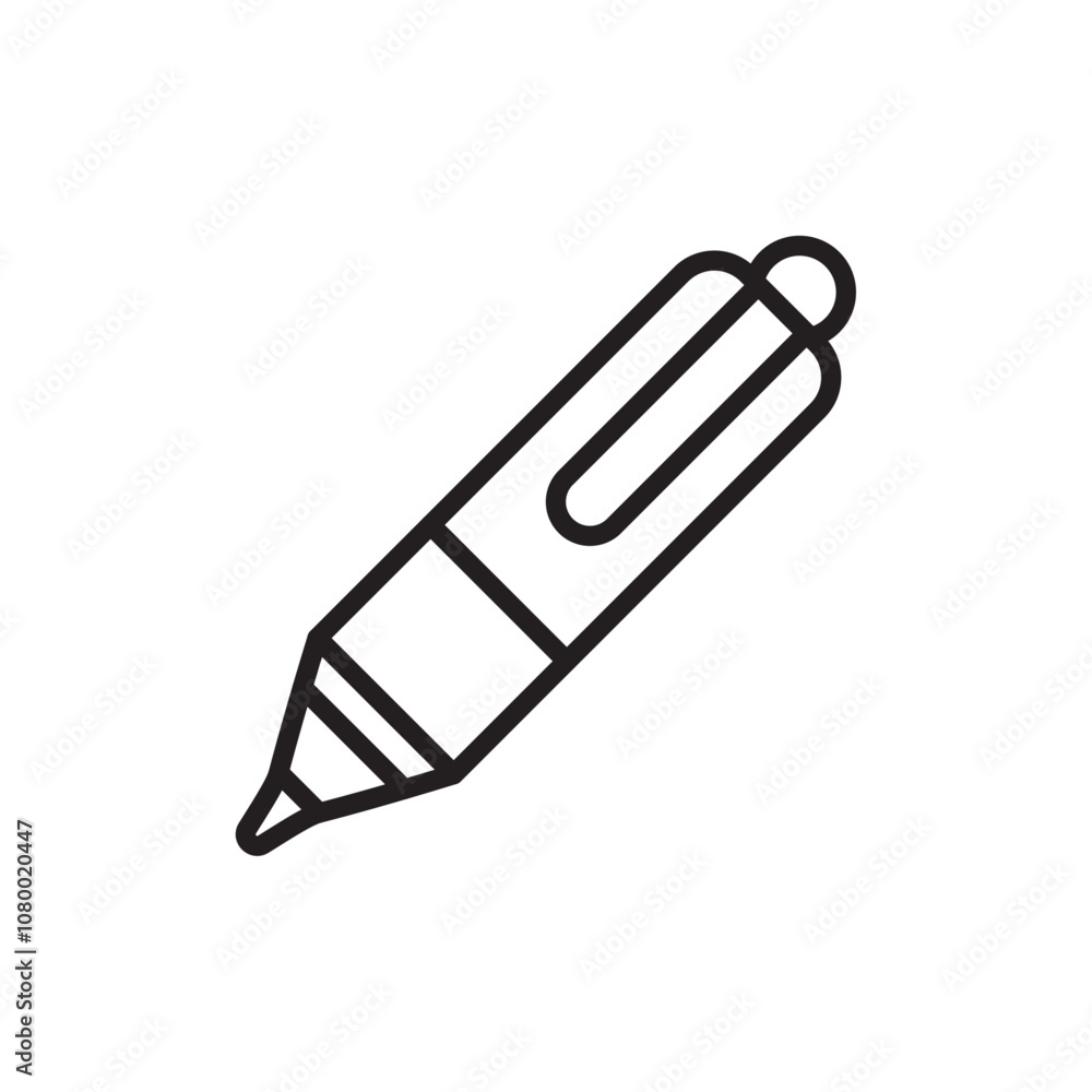 Highlighter icon outline set sign Highlighter icon outline set sign
