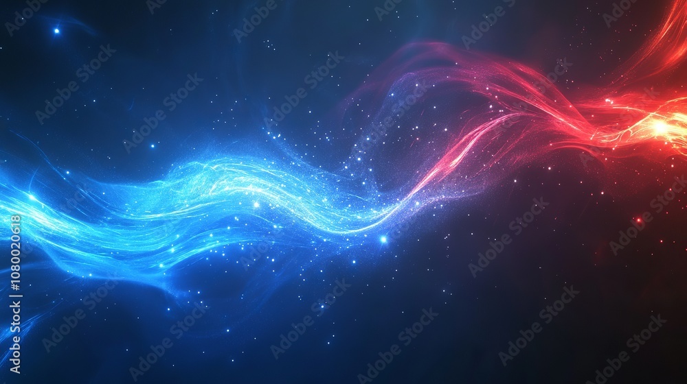 An abstract backdrop composed of vibrant blue and crimson light lines, evoking a sense of energy and dynamism. An abstract backdrop composed of vibrant blue and crimson light lines, evoking a sense of energy and dynamism.