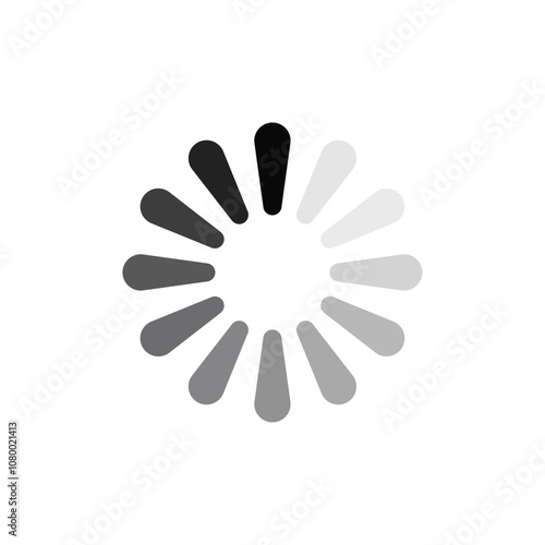 Loading icon outline set sign