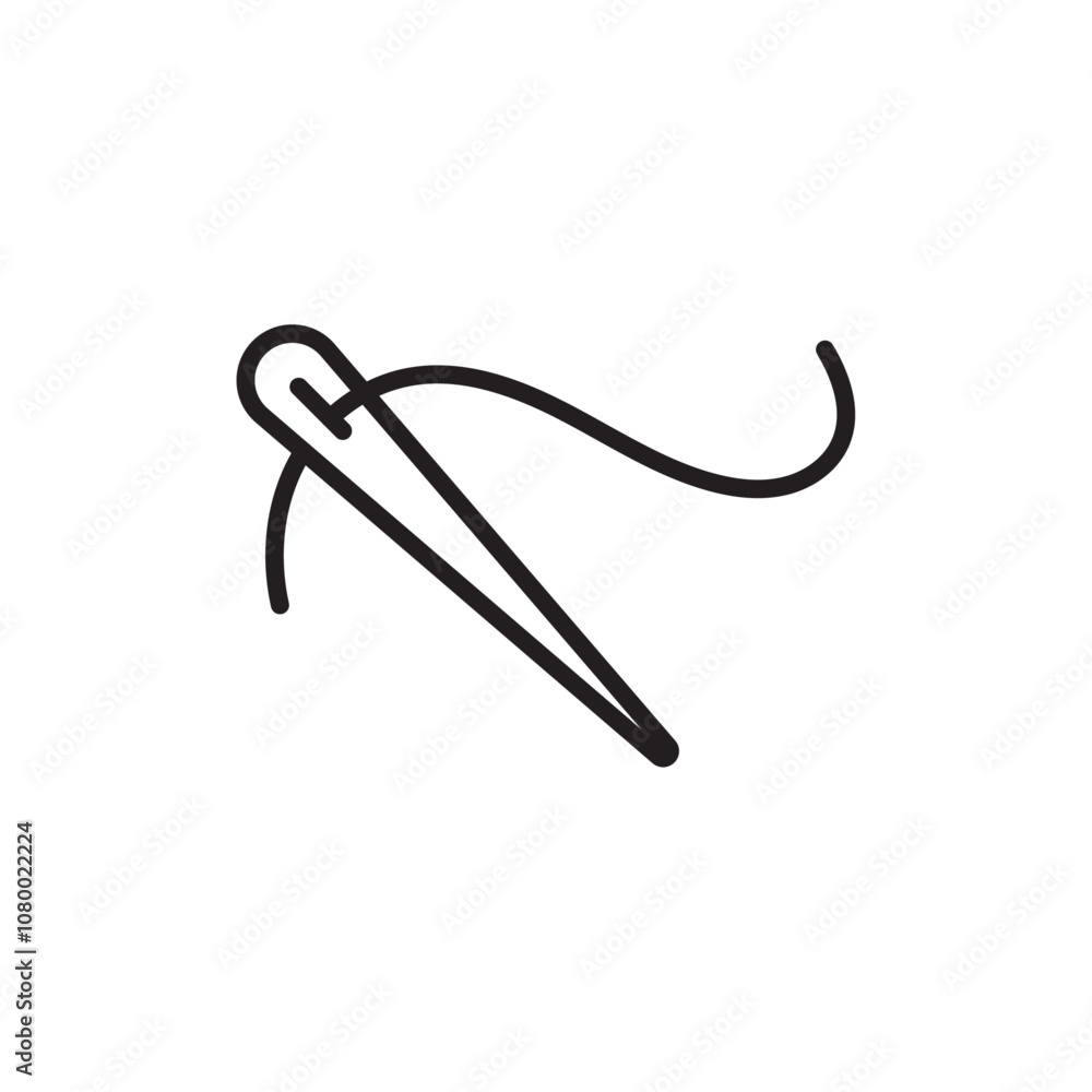 Needle icon outline set sign Needle icon outline set sign