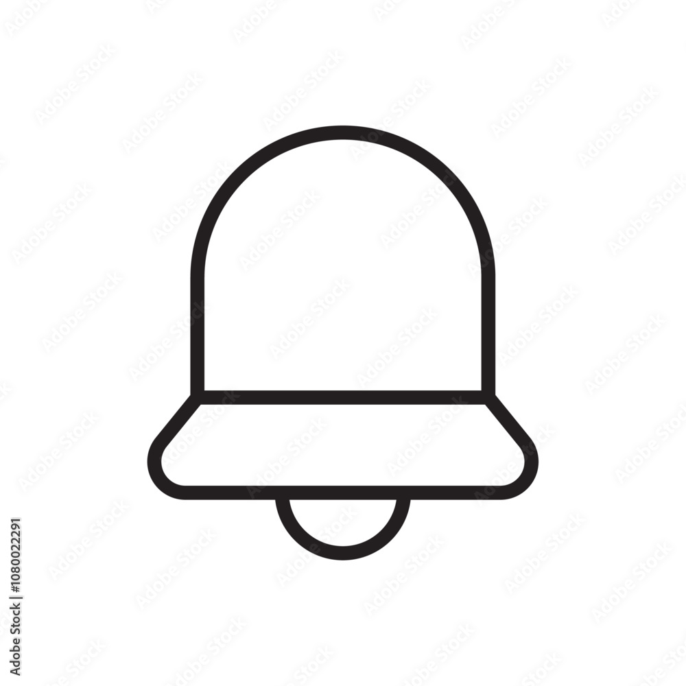Notification bell icon outline set sign Notification bell icon outline set sign