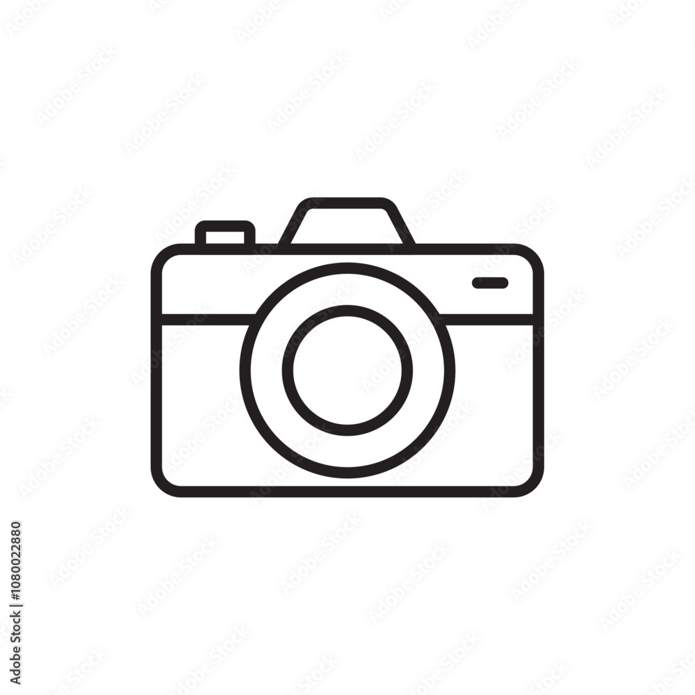 Photo Camera icon outline set sign Photo Camera icon outline set sign