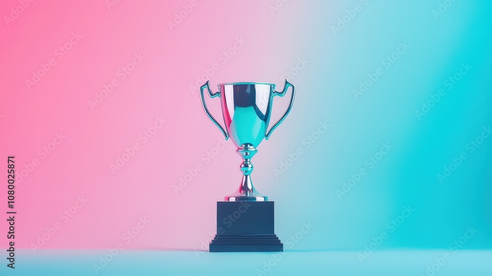 Trophy with 'Best Price' at center for a website isolated random pastel color background Trophy with 'Best Price' at center for a website isolated random pastel color background