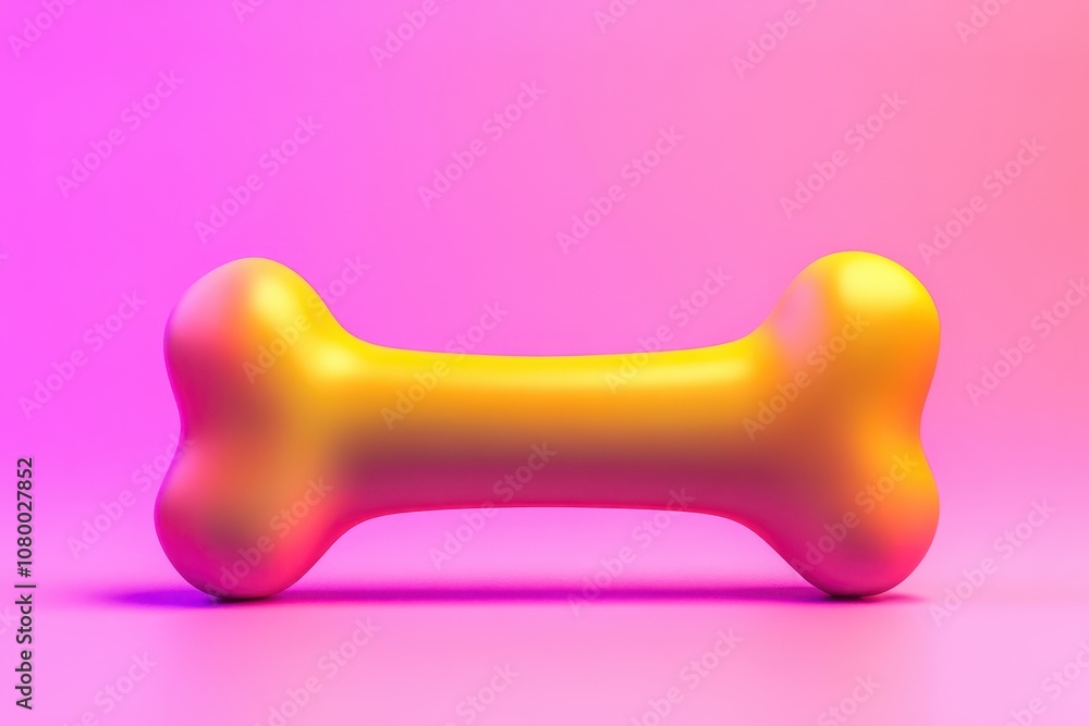 A bone is shown on a background