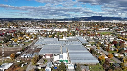 spokane valley creach greenhouse aerial view photo