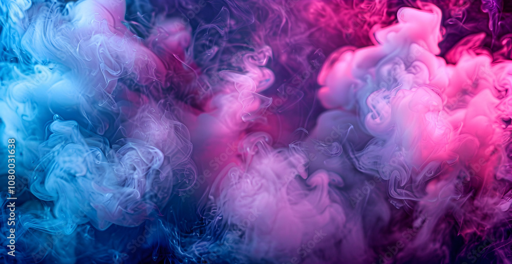 Dark background with pink and purple smoke, dark room, smoke background, dark color scheme, neon lights. Dark background with pink and purple smoke, dark room, smoke background, dark color scheme, neon lights.